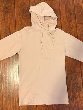 Zara Fleece-Lined Hooded Sweatshirt Dress Small